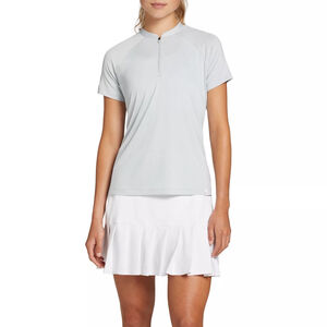 Women's Lady Hagen Golf Shirt, Size L, Light Gray